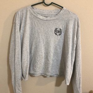 PINK VS long sleeve crop